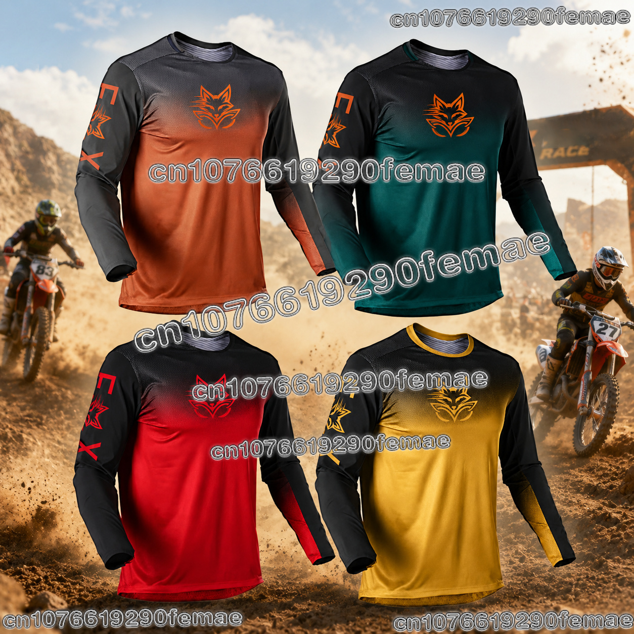 Mountain Biking Long Sleeve Shirt - New 2026 Men Women Motocross Riding
