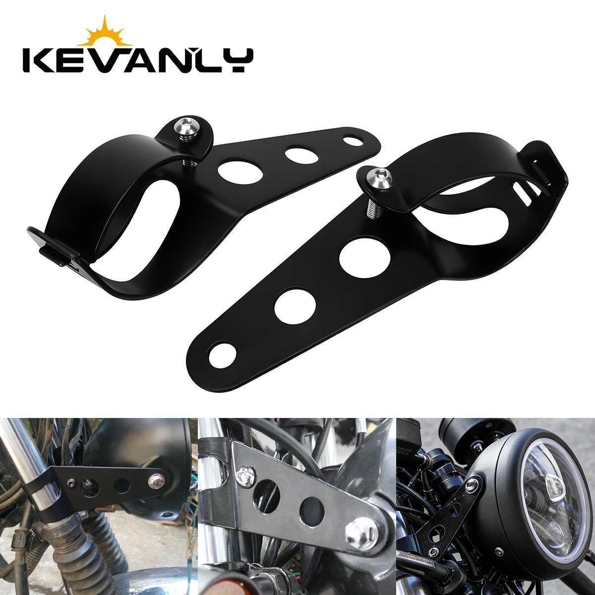 Mountain Biking With Dog - 28-36mm 35-43mm Motorcycle Headlight Mount Bracket