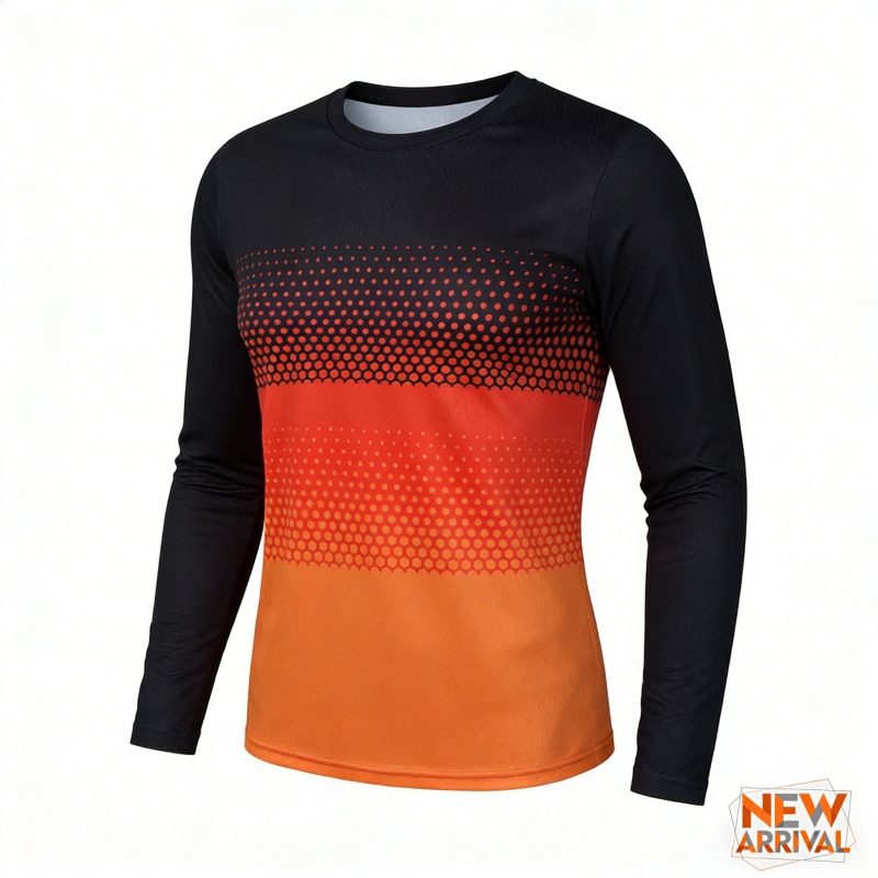 3D Printed Colorful Gradient T - Mountain Biking Long Sleeve Shirt recensione e prezzo