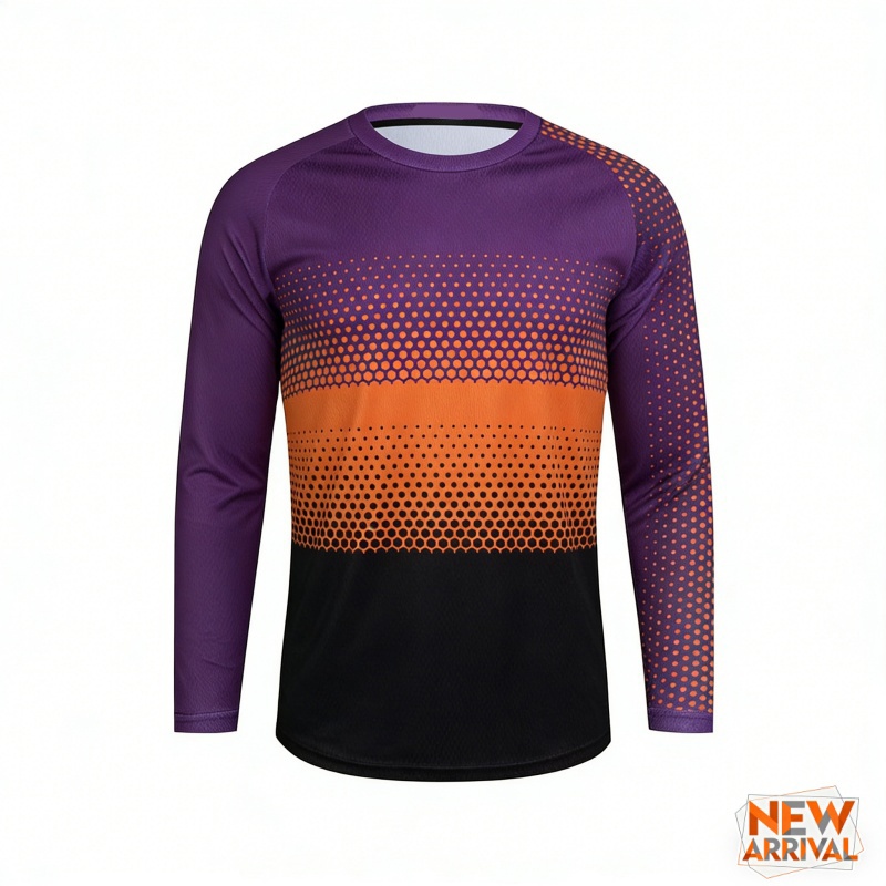 3D Printed Colorful Gradient T - Mountain Biking Long Sleeve Shirt recensione e prezzo