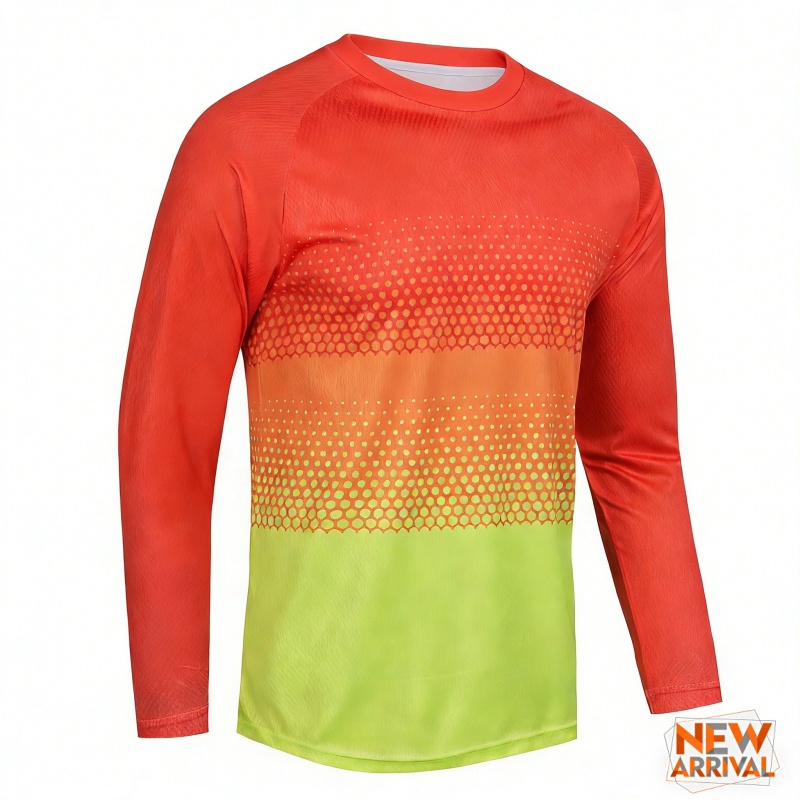 3D Printed Colorful Gradient T - Mountain Biking Long Sleeve Shirt recensione e prezzo