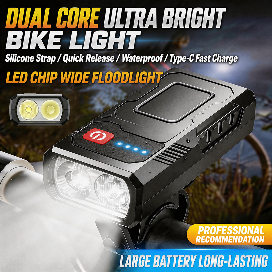 2 LED Bicycle Front Light Rech - Mountain Biking Zone 2 recensione e prezzo