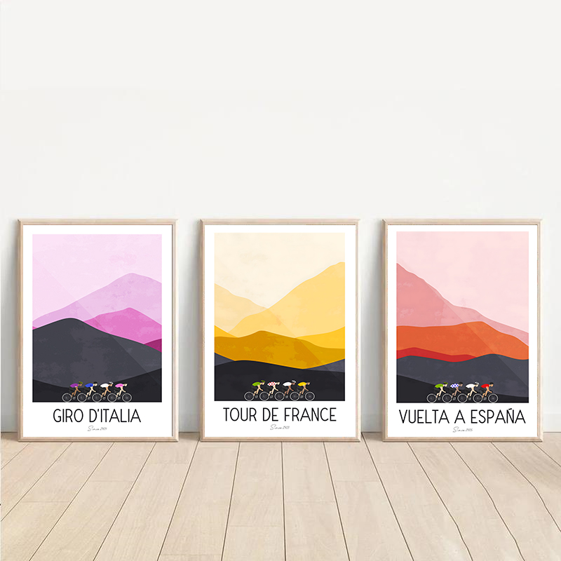 Watercolor Cycling Race Cyclis - Mountain Biking Pictures recensione e prezzo