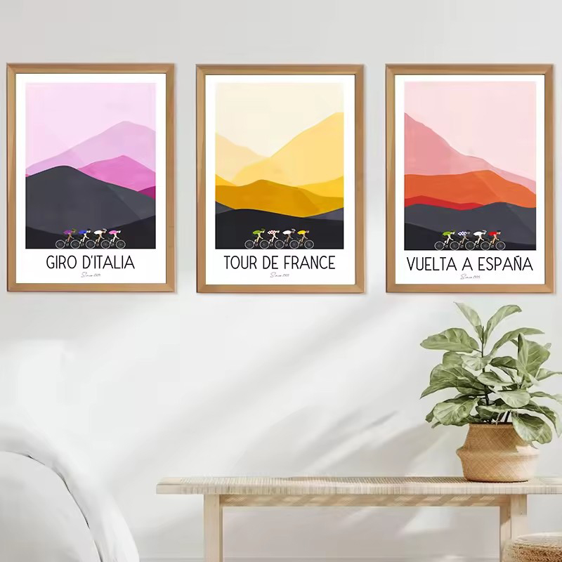 Watercolor Cycling Race Cyclis - Mountain Biking Pictures recensione e prezzo