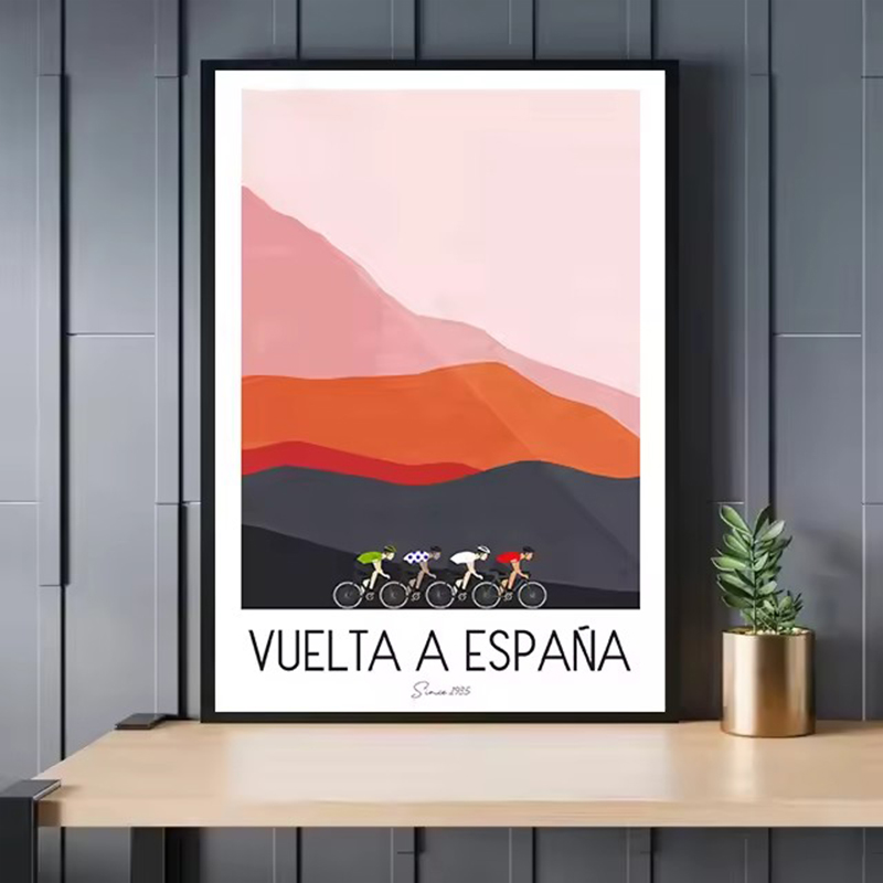 Watercolor Cycling Race Cyclis - Mountain Biking Pictures recensione e prezzo
