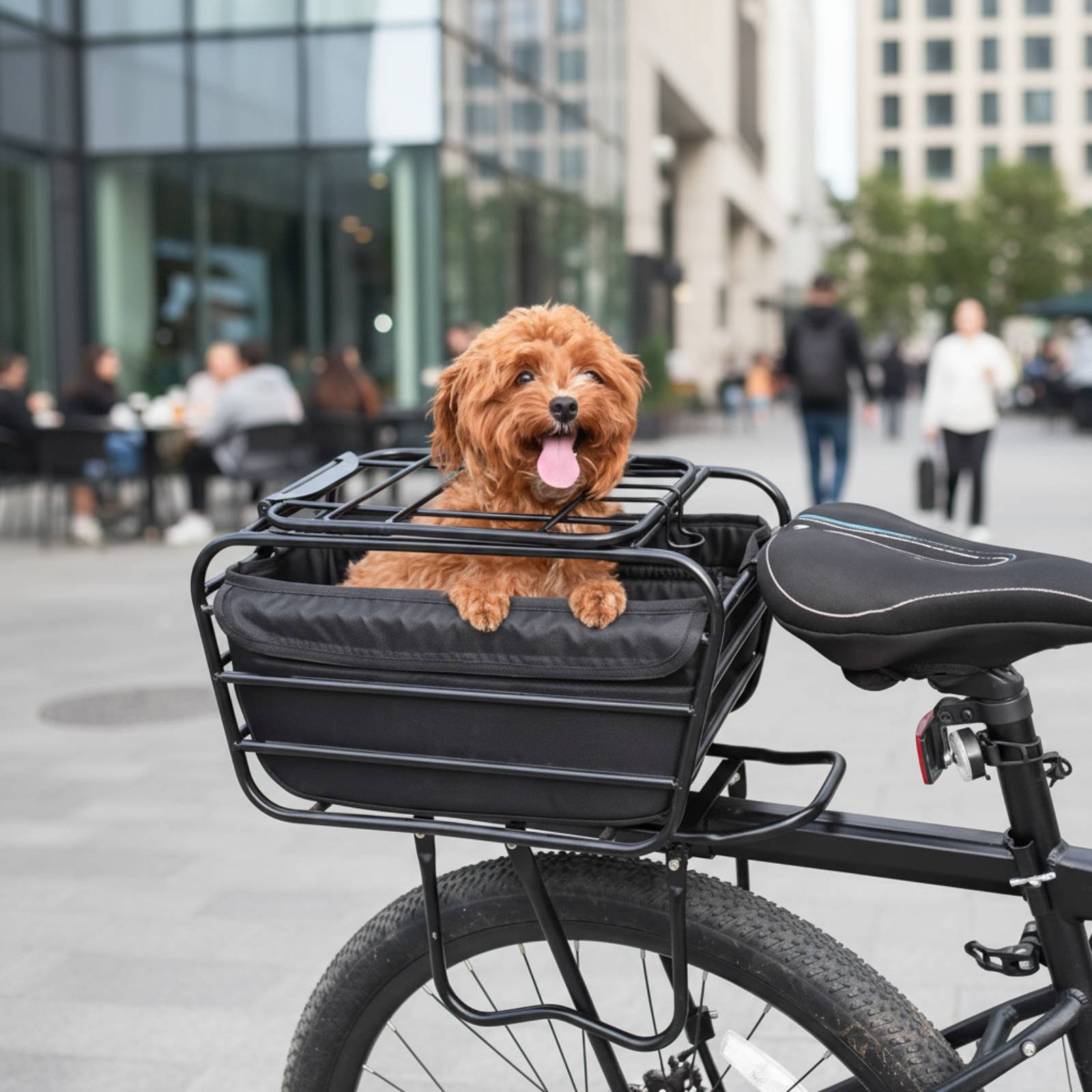 Bicycle Basket With Dog Strap  - Mountain Biking With Dog recensione e prezzo