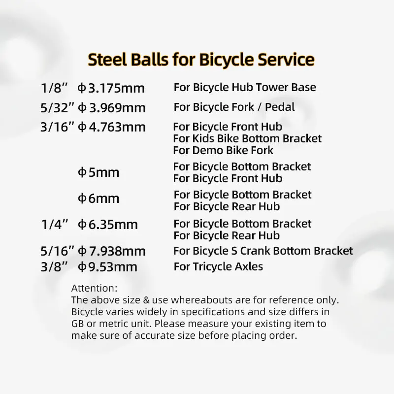 144/20pcs Bicycle Steel Balls  - Mountain Biking Kids recensione e prezzo