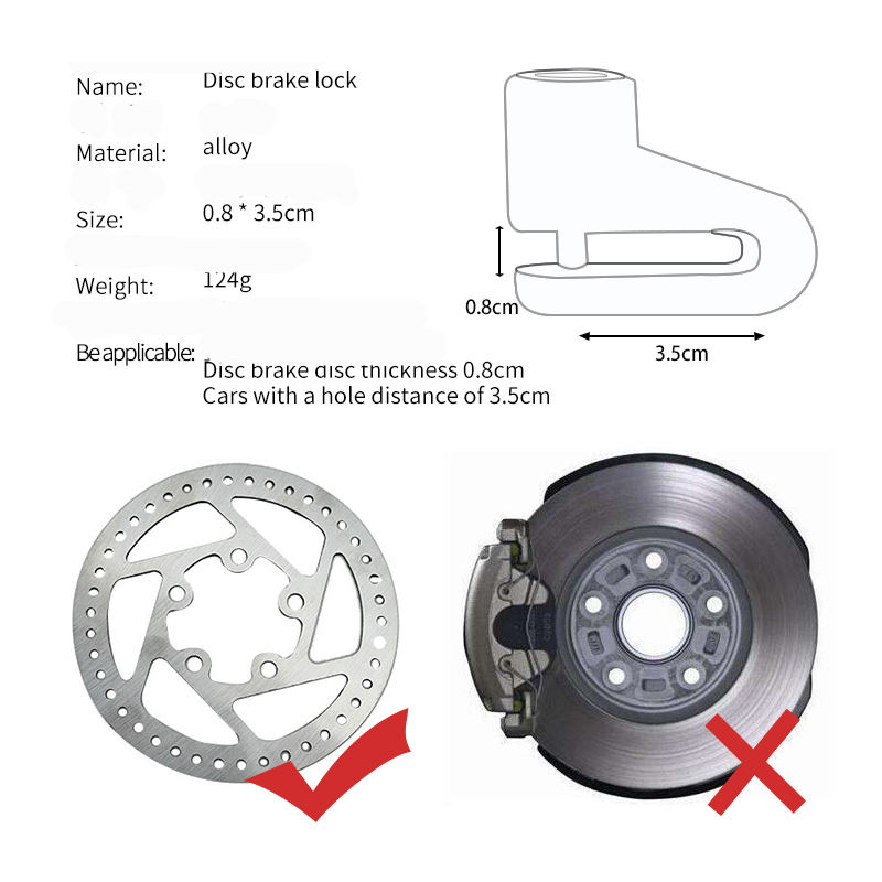 Bicycle Disc Brake Lock Anti T - Mountain Biking Zone 2 recensione e prezzo