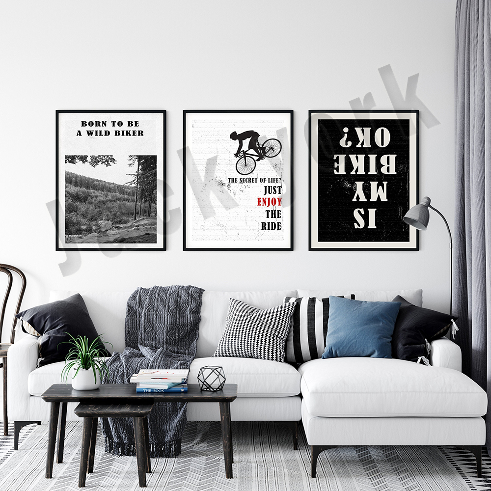 mountain bike art, bike poster - Mountain Biking York recensione e prezzo