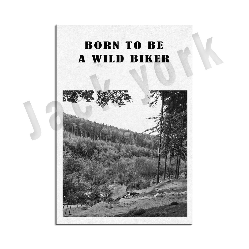 mountain bike art, bike poster - Mountain Biking York recensione e prezzo