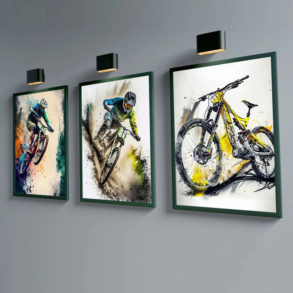 Mountain Bike Sports Wall Art  - Mountain Biking Pictures recensione e prezzo