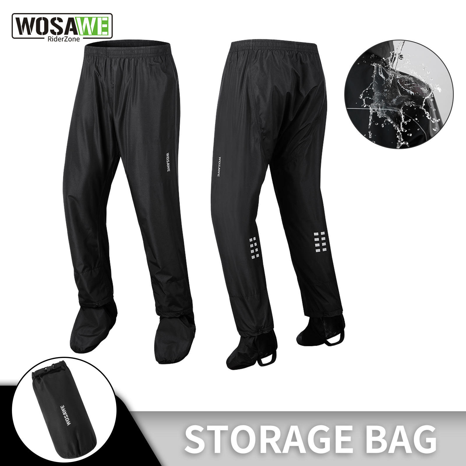 WOSAWE Cycling Rain Pants Mtb  - Mountain Biking In The Rain recensione e prezzo